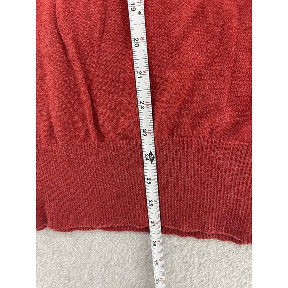 West & Vine Women's Turtleneck Sleeveless Sweater Solid Red Cashmere Blend Sz XL - Picture 7 of 9